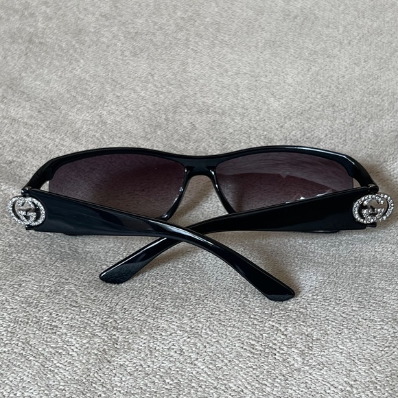 GUCCI Flawless Black Sunglasses with Overlapping Crystal Gs  3031/S STRASS main image 7